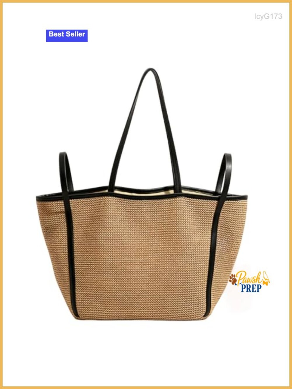Straw Shoulder Bag for Women Woven Tote Summer Beach Vacation Travel Purse